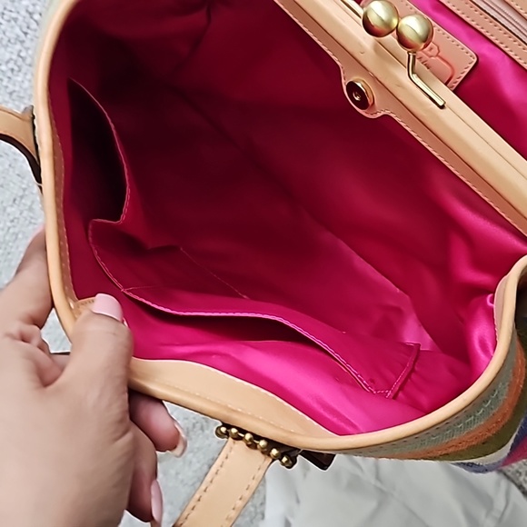 Coach Hamptons 10th Annv Archive Stripe Bag EUC - Picture 12 of 13